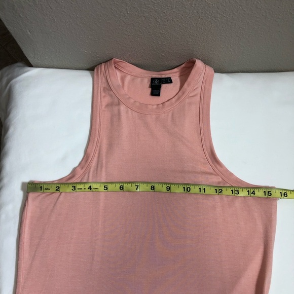 Volcom Stonelight Bodycon Midi High Neck / Racerback Sleeveless Stretchy Dress S - Picture 6 of 16